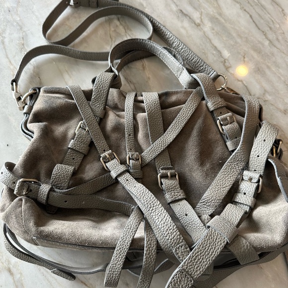 Authentic Alexander Wang Kristen Sachel Bag - Gray/Taupe - Picture 6 of 7